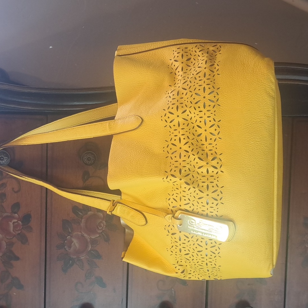Ralph lauren handbag and mini tote purse yellow